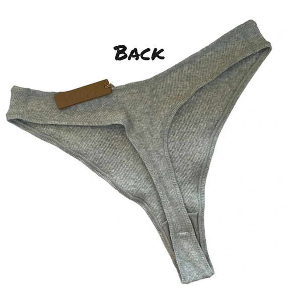 SKIMS Heather Grey Thong Size 2X BNWT - Picture 2 of 4